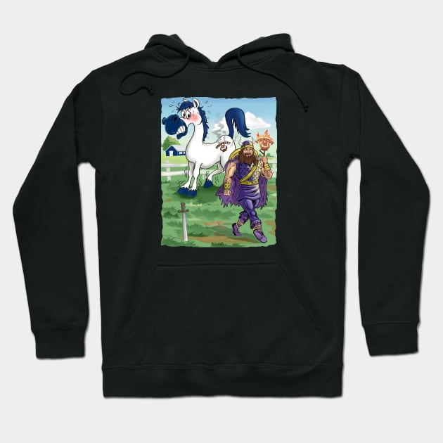 Minnesota Vikings Fans - Kings of the North vs Branded Ponies Hoodie by JustOnceVikingShop